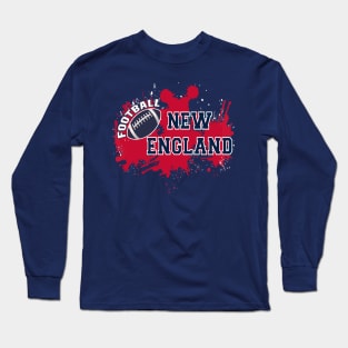 New England Football Retro Vintage Boston For Game Day Long Sleeve T-Shirt